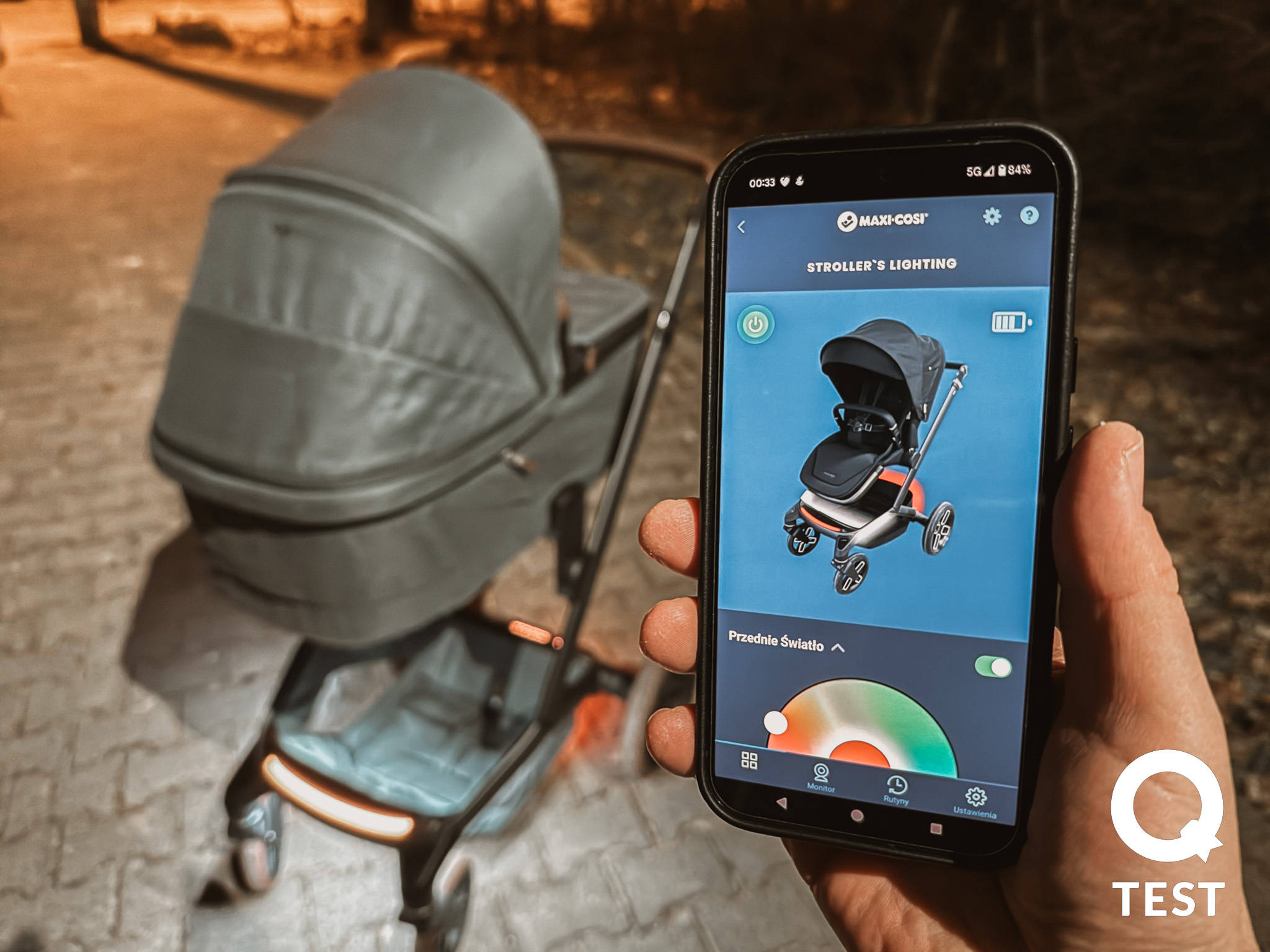 Wózek dziecięcy Maxi-Cosi Fame podświetlenie LumiRide